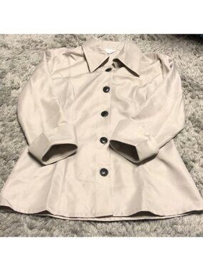Cosplay.fm Womens Costume Button Down Blouse Beige Large Cuffs Smal